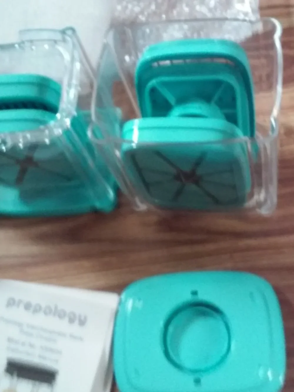 Prepology Manual Slicer Aqua 4 Blades Included DW Safe RUst Resistant BPA Free